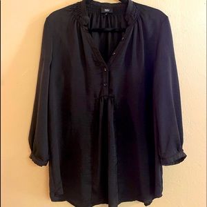 Black Chiffon Blouse